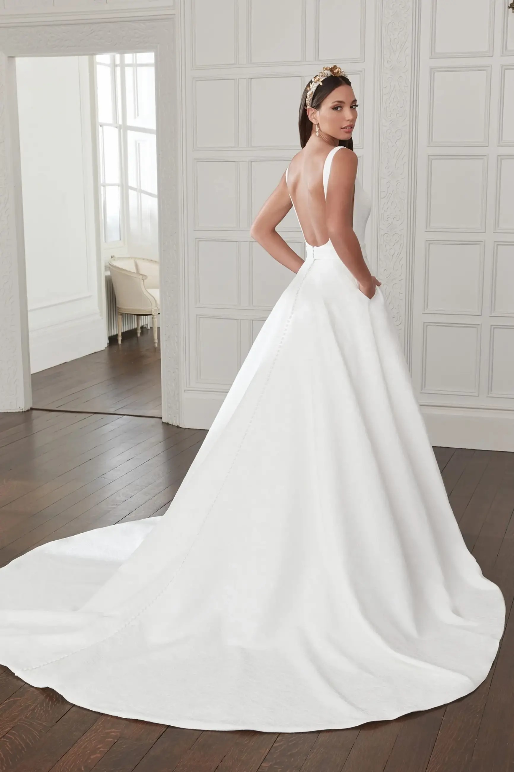 Textured Elegance: Jacquard Fabric Wedding Dresses at Samila&#39;s Boutique Image