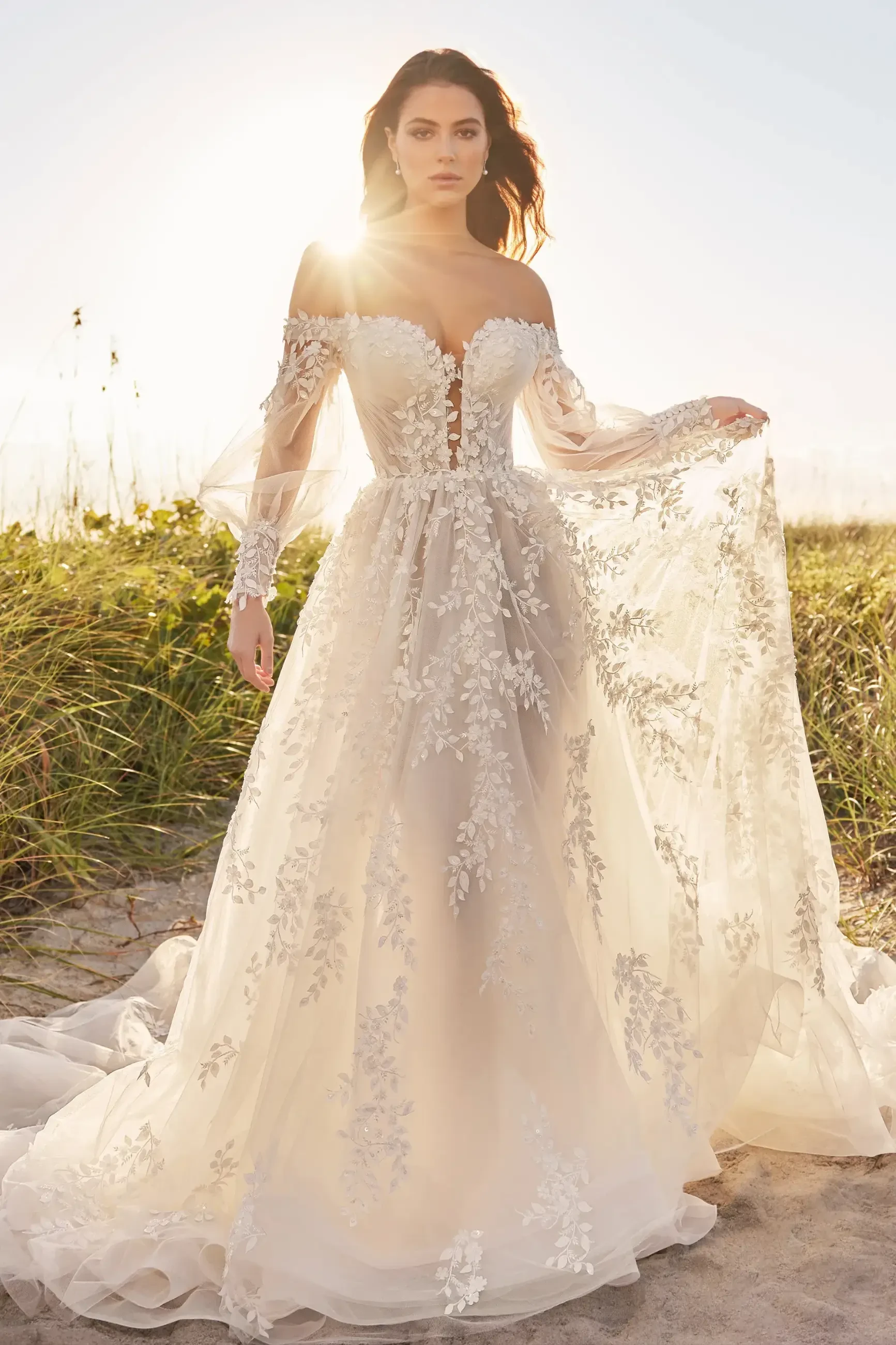 The Beauty of 3D Lace Wedding Dresses: Add Texture and Dimension to Your Bridal Look Image