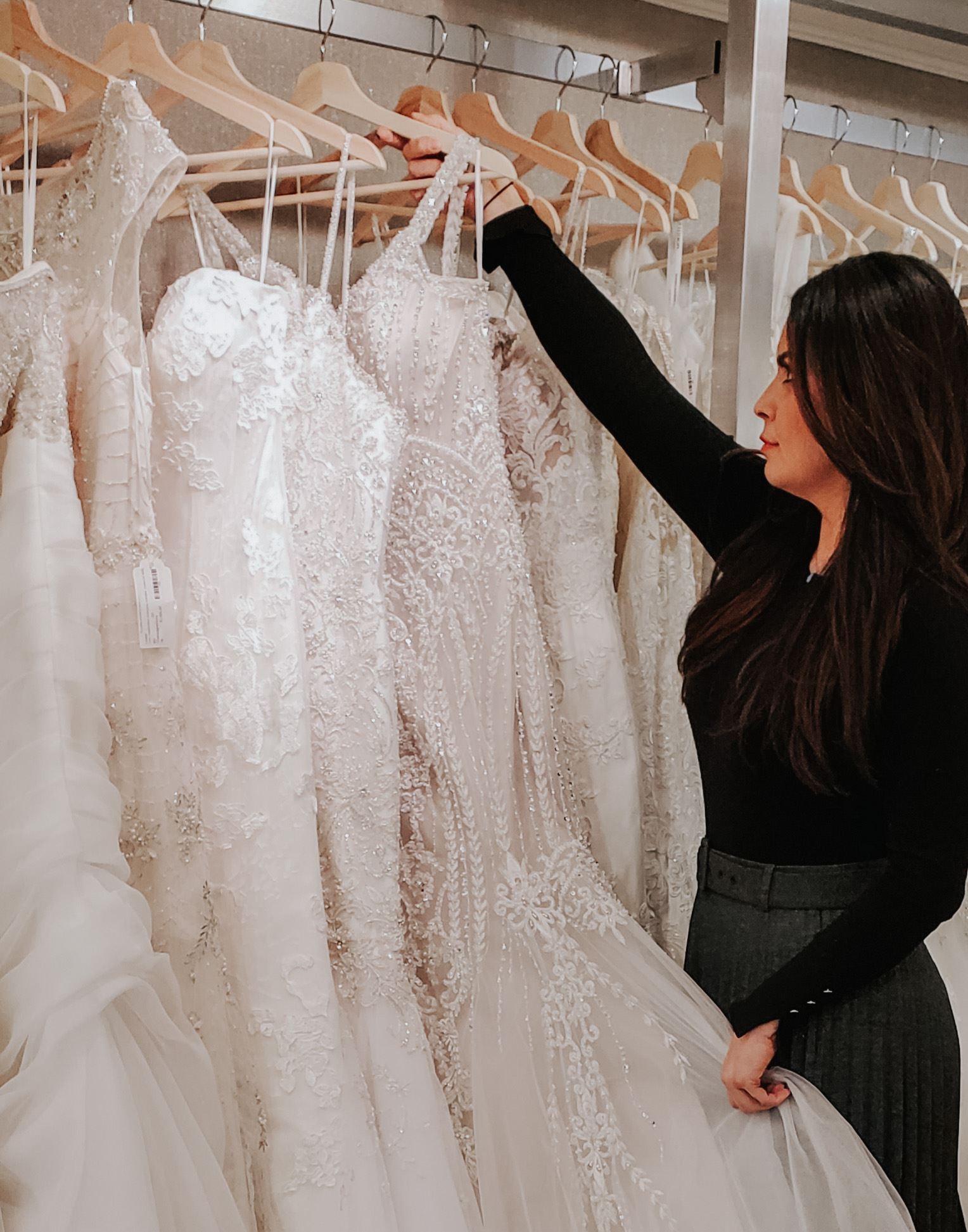 Photo of the bridal gowns