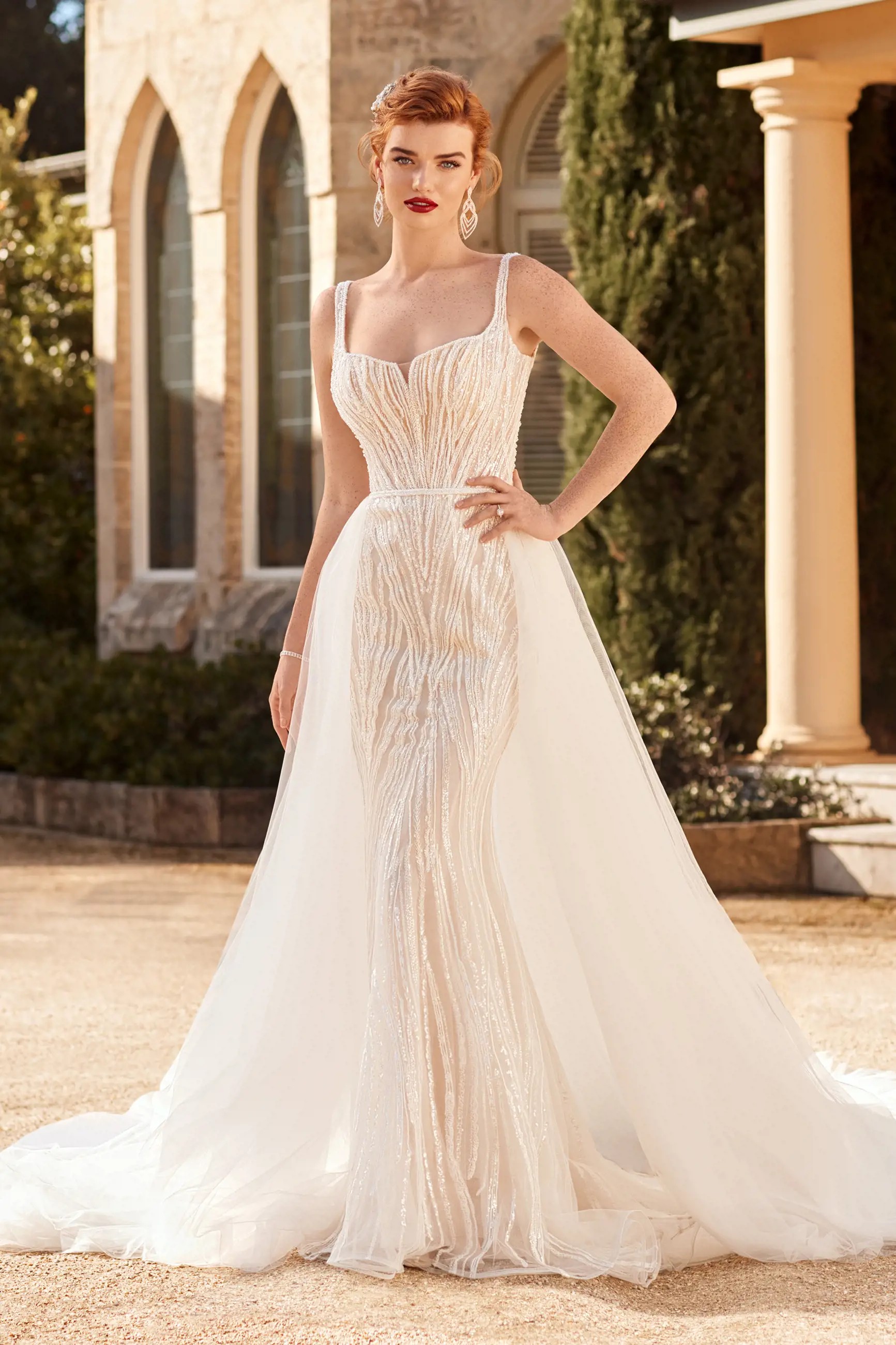 Model wearing a Sophia Tolli Premiere gown
