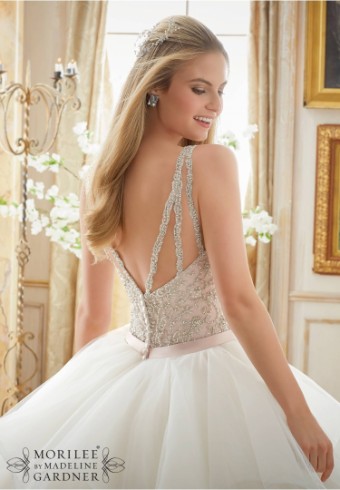 Morilee #2887 #2 Ivory/Silver thumbnail