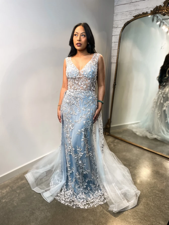 Private Label - S1108 - Dusty Blue | Samila Bridal and Formal