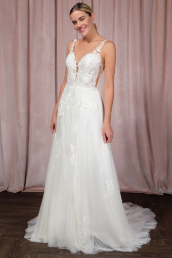 Adore by Justin Alexander #11247 Marchella #4 Sand/Ivory/Nude thumbnail
