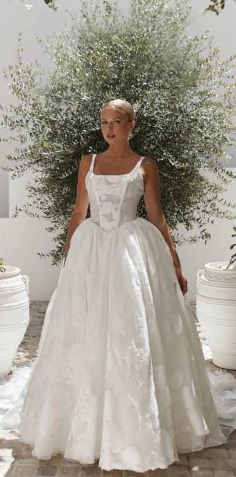 Serene by Madi Lane #SR2645OGLNF Mirage (Organza & Lined) - EVENT DRESS #0 Ivory thumbnail