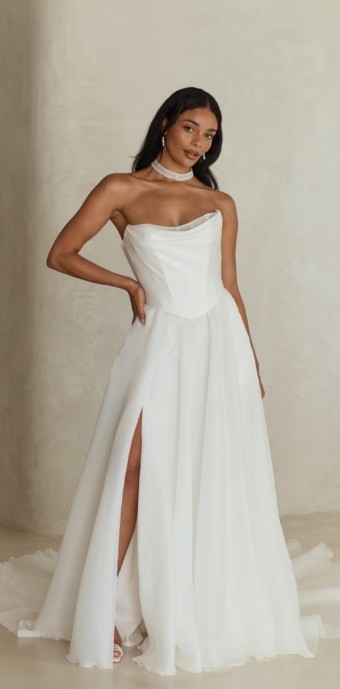 Serene by Madi Lane #SR2642SAOG Lili SAOG (Satin/Organza) - EVENT DRESS #0 Ivory thumbnail