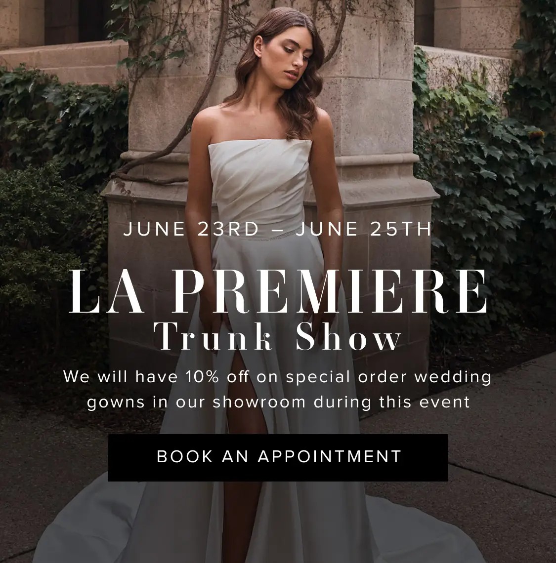 La Premiere Trunk Show Banner Mobile