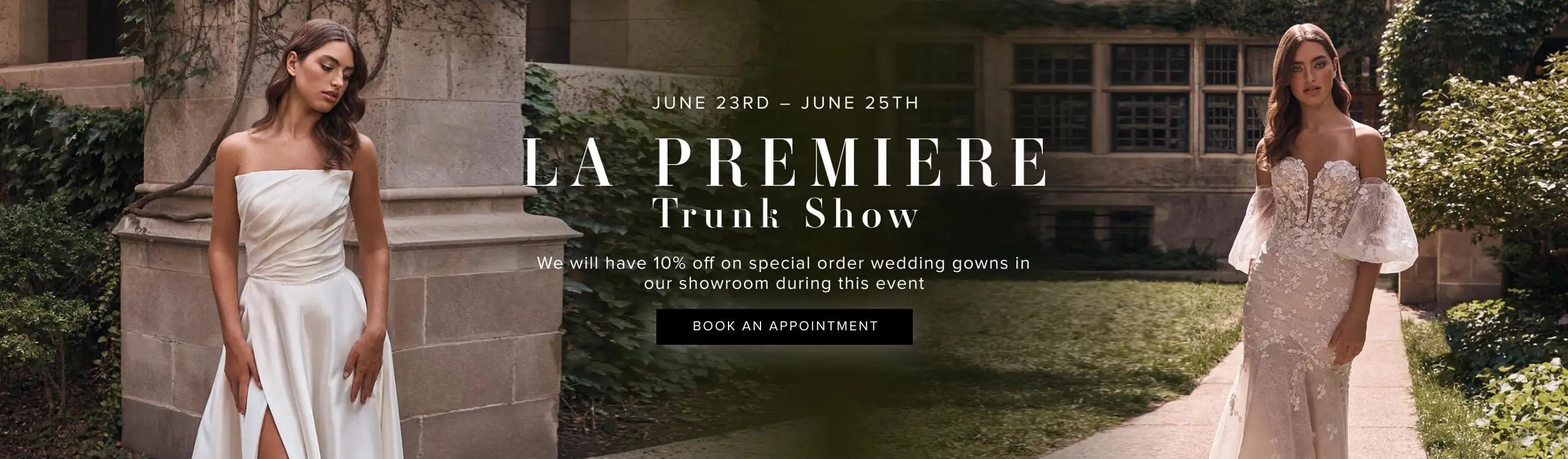 La Premiere Trunk Show Banner Desktop
